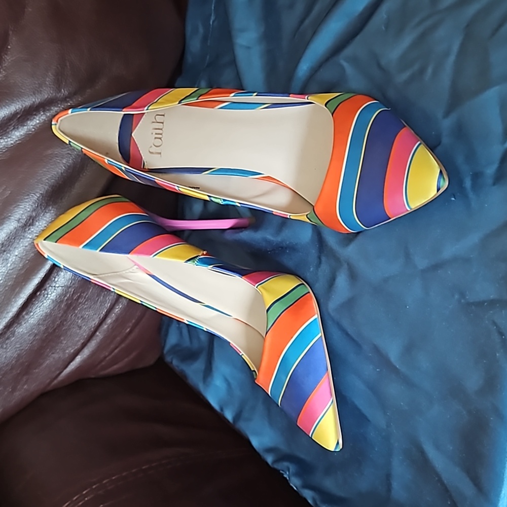 Faith highheel multi color stiletto closed toe pump